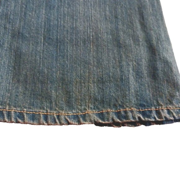 RUSTIC BLUE Brand 18 Boys Bootcut Denim Jeans Vintage Tint Adjustable Waist NWT - Picture 13 of 14
